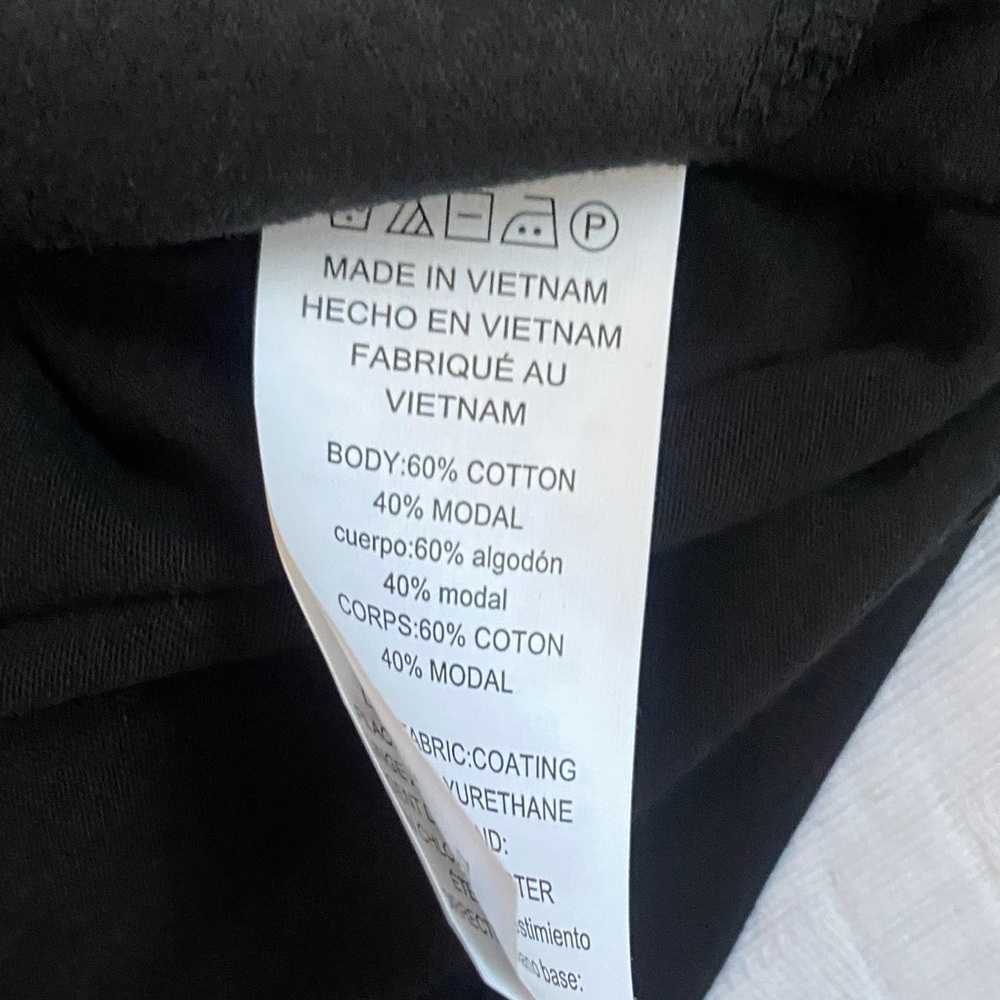 MICHAEL KORS Black Faux Leather Short Sleeve Top - Picture 9 of 9